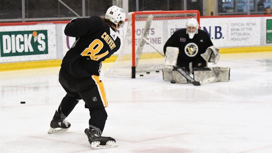 Atley Calvert at the Penguins' development camp this summer in Cranberry, Pa.